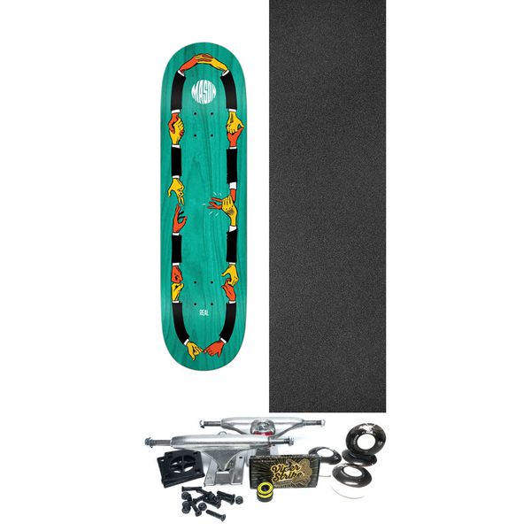 Real Skateboards Mason Silva Shakes Skateboard Deck - 8.38" x 32" - Complete Skateboard Bundle